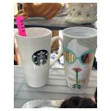 Two Starbucks Ceramic Mugs