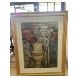 Framed Art Print Featuring Signed Vase Artwork