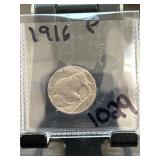 1916 Buffalo Nickel in Protective Case