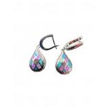 Sterling Silver Multi-Color Drop Earrings