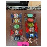 11 Glass Candy Decorative Pieces