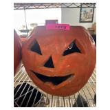 Handcrafted Papier-Mache Halloween Pumpkin