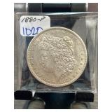 1880-P Morgan Silver Dollar in Protective Case