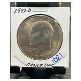 1972-D Eisenhower Dollar in Choice Uncirculated Co