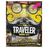 Traveler Beer Co. Embossed Metal Sign