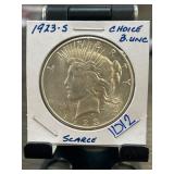 1923-S Peace Silver Dollar Choice BU