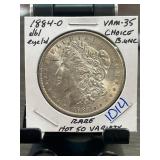 1884-O Morgan Dollar VAM-35 Hot 50 Variety