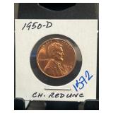 1950-D Lincoln Wheat Cent in Holder