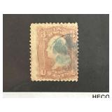 U.S. #65 with Fancy Pinwheel Cancel, Civil War Era