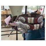 Leather Western Horse Bridle with Metal Accents