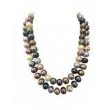 32in Multi-Color Graduated Faux Pearl Double-