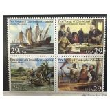 Mint NH Block Set of 1992 Columbus Stamps