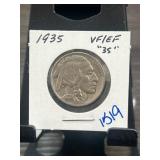 1935 Buffalo Nickel VF/EF Condition