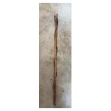 Wooden Walking Stick with Gold Fill Topper