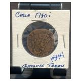 Circa 1780s Gaming Token