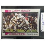 1973 Topps Larry Csonka Football Card #100