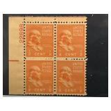 1938 US #803 Franklin Plate Block Mint NH