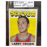1971 Topps #152 Larry Brown Rookie Card