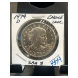 1979-D Susan B. Anthony Dollar Coin in Uncirculate