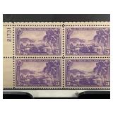 1937 Virgin Islands Plate Block of 4 Stamps