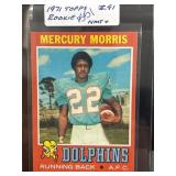 1971 Topps Mercury Morris Rookie Card #91