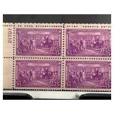 1937 US Constitution Centennial Plate Block
