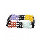 Multi-Color Jade Bead Bracelet