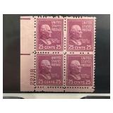 1938 William McKinley Plate Block Stamps