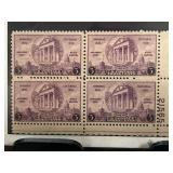 1936 Arkansas Centennial Plate Block Stamps
