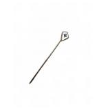 Gold Tone Stick Pin with Geometric Enamel Tip