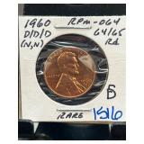 1960-D/D/D Lincoln Cent RPM-064 Encased in Flip