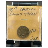 18th Century Gaming Token in Holder