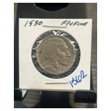 1930 Buffalo Nickel in Fine Condition