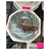 Winter Whitetail Plate by Bruce Miller