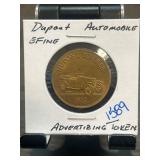 1920 Dupont Automobile Advertising Token