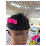 Scala Collection Black Hat with Veil Accent