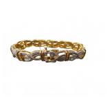Gold and Silver Tone Bracelet Marked BR KRN
