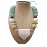 Chunky Mixed Stone Bead Statement Necklace