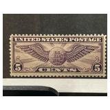 1930 5 Cent Airmail Postage Stamp (C12)