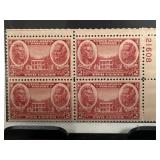 1936 2-Cent Army Issue Plate Block of 4