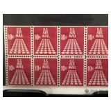 1968 U.S. Air Mail Stamp Block of Eight