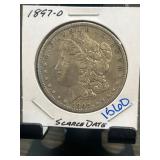 1897-O Morgan Silver Dollar, Scarce Date