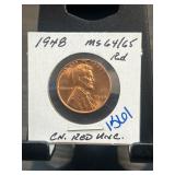 1948 Lincoln Wheat Cent MS64/65 Red Uncirculated