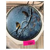 Winter Bird Decorative Plate by Lena Liu