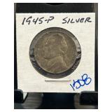 1945-P Jefferson Nickel in Holder