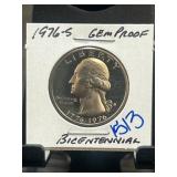 1976-S Gem Proof Bicentennial Quarter