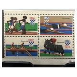 Mint Condition US #1794a 1980 Olympic Stamp Block