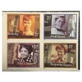 2002 US Women in Journalism Stamp Block