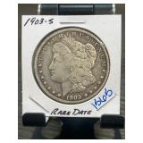 1903-S Morgan Silver Dollar in Holder