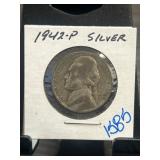 1942-P Wartime Nickel " Silver Composition